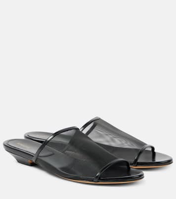 Pantoletten Marion aus Mesh mit Leder | Khaite