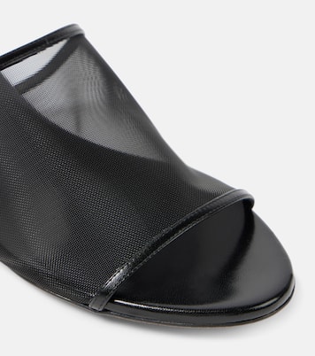 Pantoletten Marion aus Mesh mit Leder | Khaite