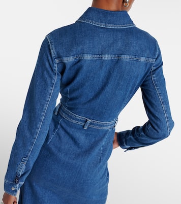 Denim midi dress | 7 For All Mankind