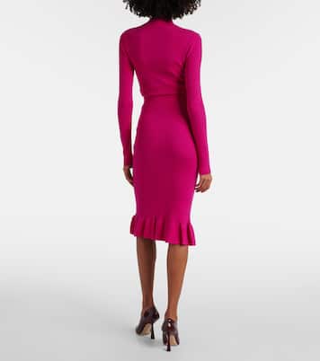 Minifalda de mezcla de lana con volantes | Nina Ricci