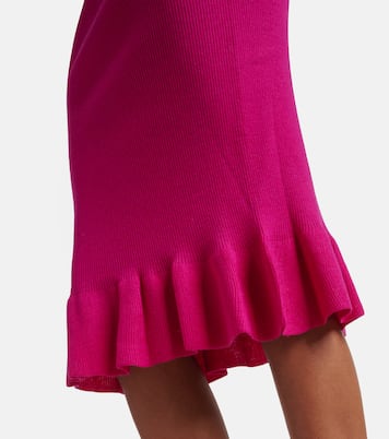 Minifalda de mezcla de lana con volantes | Nina Ricci