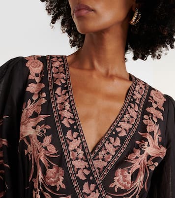 Waverly floral cotton wrap dress | Zimmermann