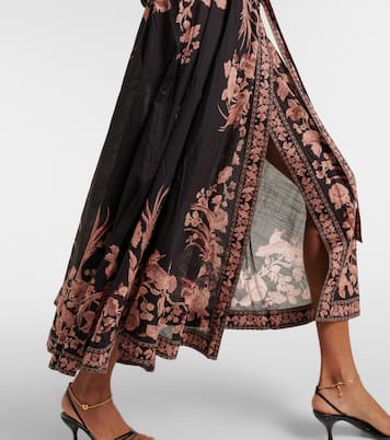 Waverly floral cotton wrap dress | Zimmermann