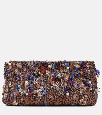 Verzierte Clutch aus Satin | Dries Van Noten