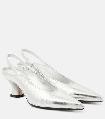 Pumps slingback 65 in pelle metallizzata | Dries Van Noten