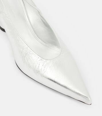 Pumps slingback 65 in pelle metallizzata | Dries Van Noten