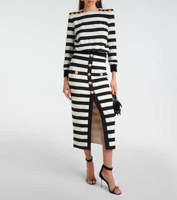 Top in jersey a righe | Balmain