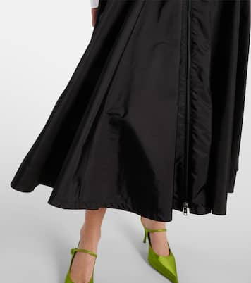 Falda midi de Re-Nylon con logo | Prada