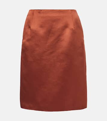 Midirock Silvia aus Duchesse-Satin | Loro Piana