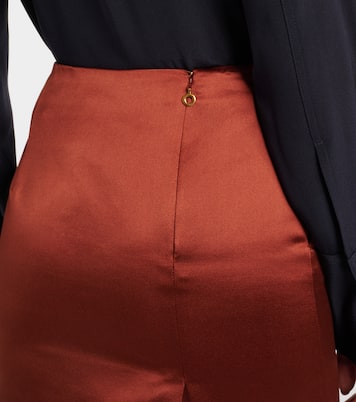 Midirock Silvia aus Duchesse-Satin | Loro Piana