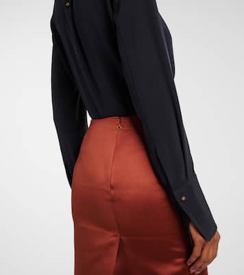 Midirock Silvia aus Duchesse-Satin | Loro Piana