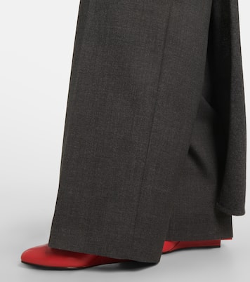 Weite High-Rise-Hose aus Schurwolle | Givenchy