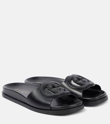 GG leather slides | Gucci