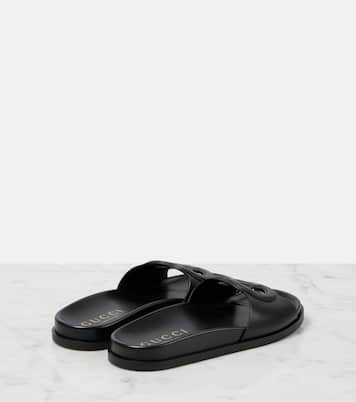 GG leather slides | Gucci