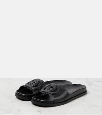 GG leather slides | Gucci