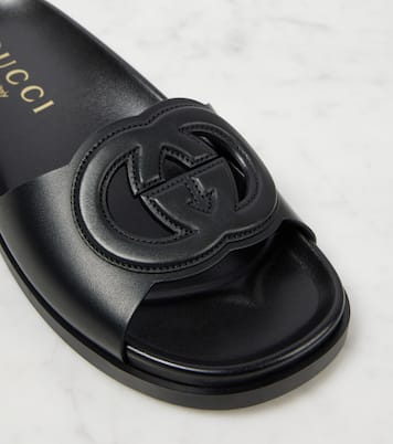 GG leather slides | Gucci
