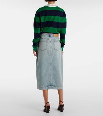 Jupe midi Amber en jean | 7 For All Mankind