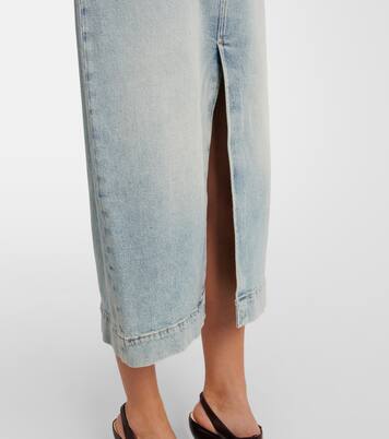 Jupe midi Amber en jean | 7 For All Mankind