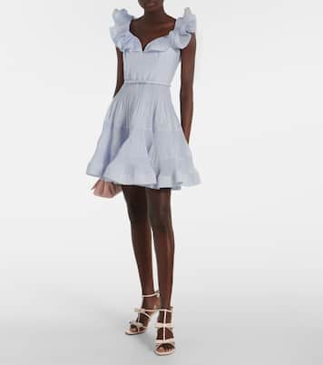 Abito corto con volant | Zimmermann