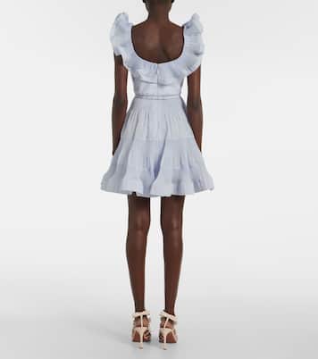 Abito corto con volant | Zimmermann