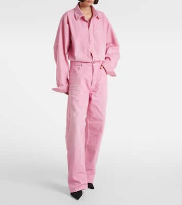 Jeans anchos de tiro alto | Balenciaga