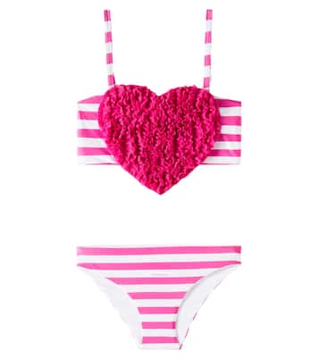 Ruffled striped bikini | Monnalisa