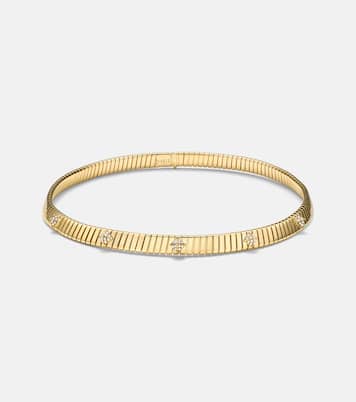Bvlgari Tubogas 18kt 골드 다이아몬드 초커 | Bvlgari