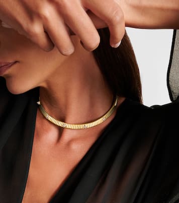 Bvlgari Tubogas 18kt 골드 다이아몬드 초커 | Bvlgari