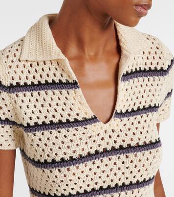Polo in pointelle a righe | Vince
