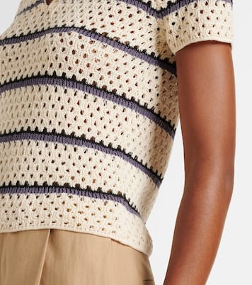 Polo in pointelle a righe | Vince