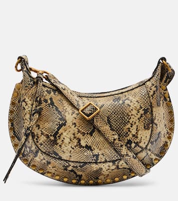 Oskan Moon snake-effect leather shoulder bag | Isabel Marant