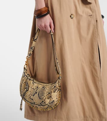 Oskan Moon snake-effect leather shoulder bag | Isabel Marant