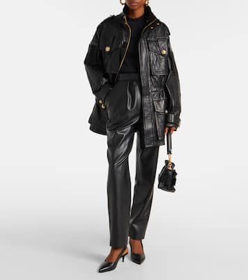 Anthem Mini leather shoulder bag | Balmain
