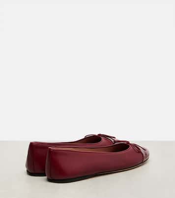 Double G leather ballet flats | Gucci