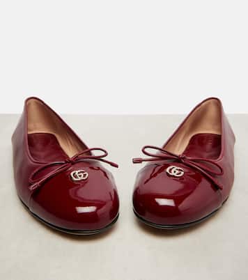 Double G leather ballet flats | Gucci