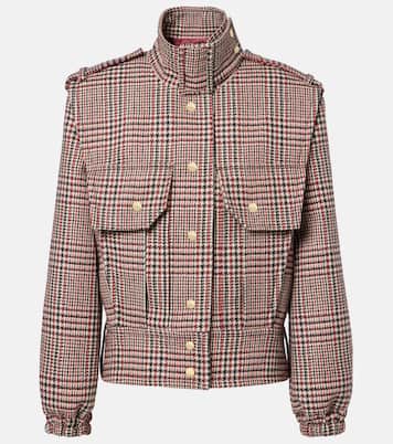 Chaqueta de lana virgen a cuadros | Patou