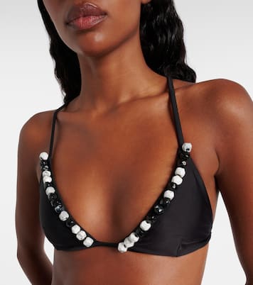 Baci beaded bikini top | SIR