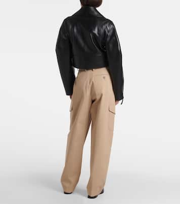 Giacca biker cropped Cocoon in pelle | Givenchy