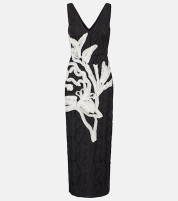Floral jacquard midi dress | Erdem