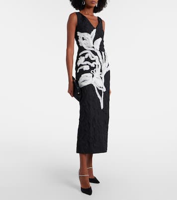 Floral jacquard midi dress | Erdem