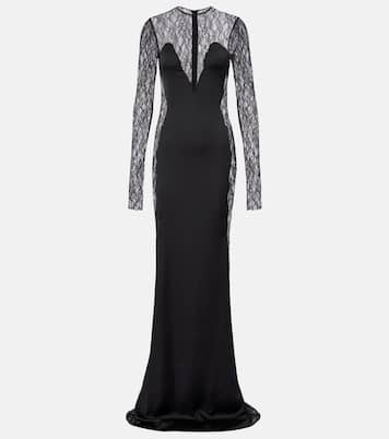 Vestido de fiesta de encaje de seda | The New Arrivals Ilkyaz Ozel