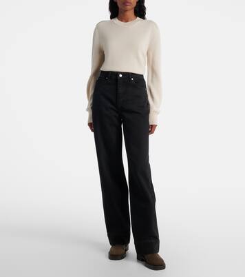 Streamline high-rise straight jeans | Frame
