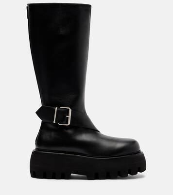 Leather knee-high boots | McQueen