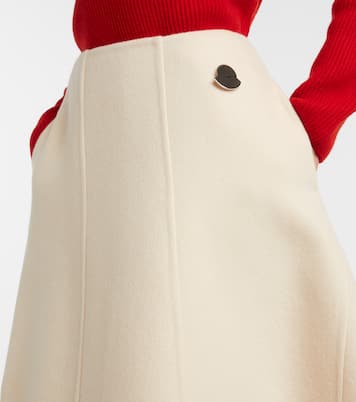 x Jil Sander virgin wool midi skirt | Moncler Genius