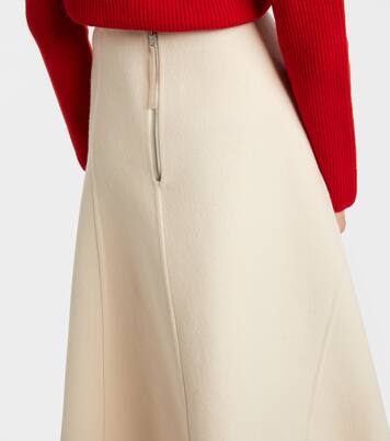 x Jil Sander virgin wool midi skirt | Moncler Genius