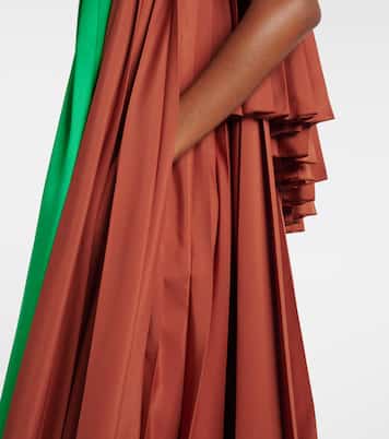 Pleated asymmetric midi dress | Loewe