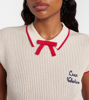 Chez Valentino cotton-blend sweater | Valentino