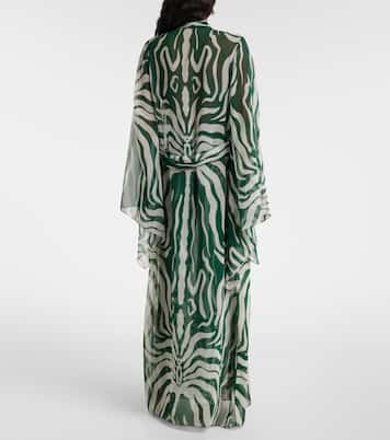 Vestido de playa estampado con cinturón | Johanna Ortiz