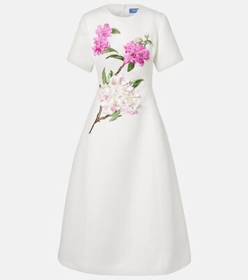 Besticktes Midikleid Caroline | Leo Lin