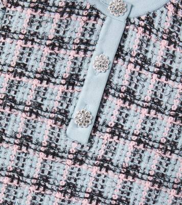 Checked cotton-blend tweed dress | Self-Portrait Kids